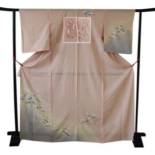 「縁」150ｃｍ～156ｃｍ フォーマル 夏物 駒絽 訪問着 正絹 H879