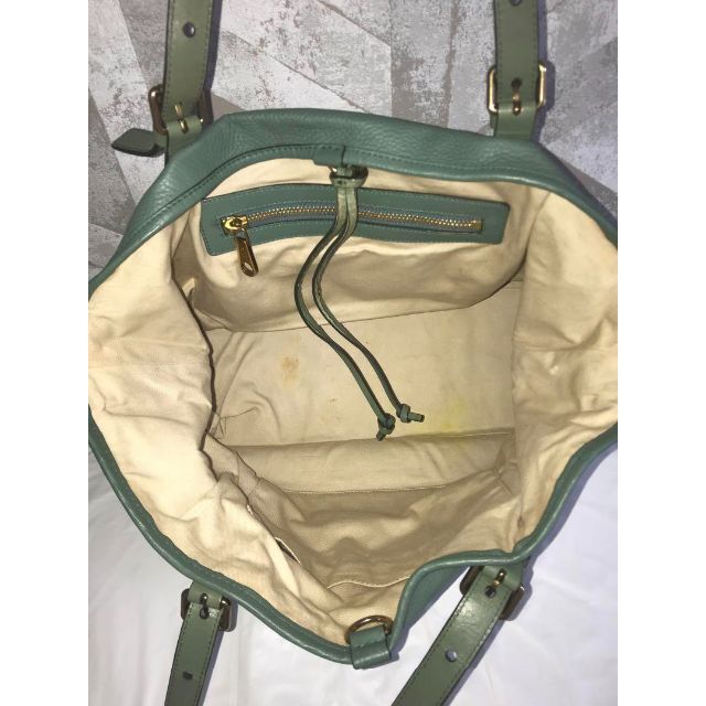 Chloe クロエ エレン レザー トートバッグ ショルダーバッグ 肩掛け 緑