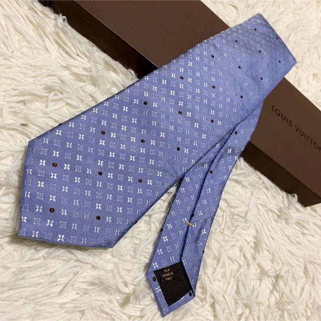 極美品✨ ルイヴィトン ネクタイ モノグラム ドット 最高級 シルク100