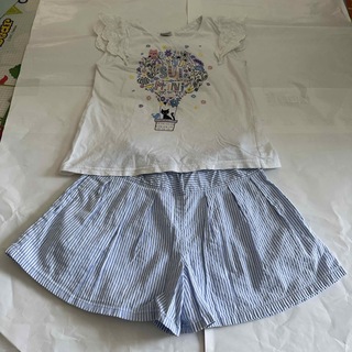アナスイミニ(ANNA SUI mini)のアナスイミニ　半袖カットソー短パンセット　130CM(Tシャツ/カットソー)