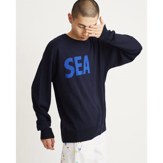 ウィンダンシーSEA SILK_BLEND KNIT / BLACK × 1 M-