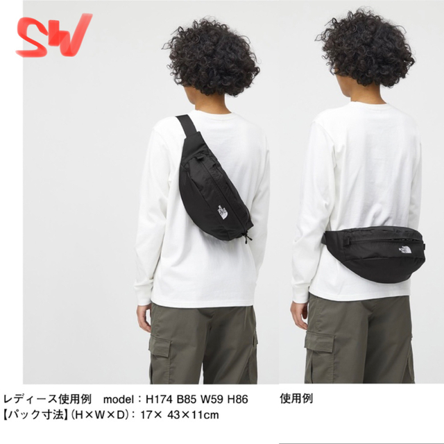 THE NORTH FACE(ザノースフェイス)のノースフェイス ボディバッグ SWEEP スウィープ ブラック 新品　72204 メンズのバッグ(ウエストポーチ)の商品写真