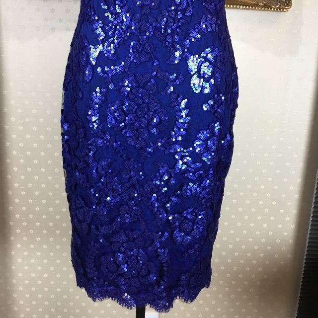 新品☆ TADASHI SHOJI 紺色　サイズ4 (T57)