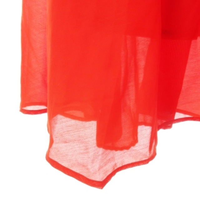 Rope' Picnic(ロペピクニック)のロペピクニック スカート フレア ロング ヘムライン エアリー 薄手 38 赤 レディースのスカート(ロングスカート)の商品写真