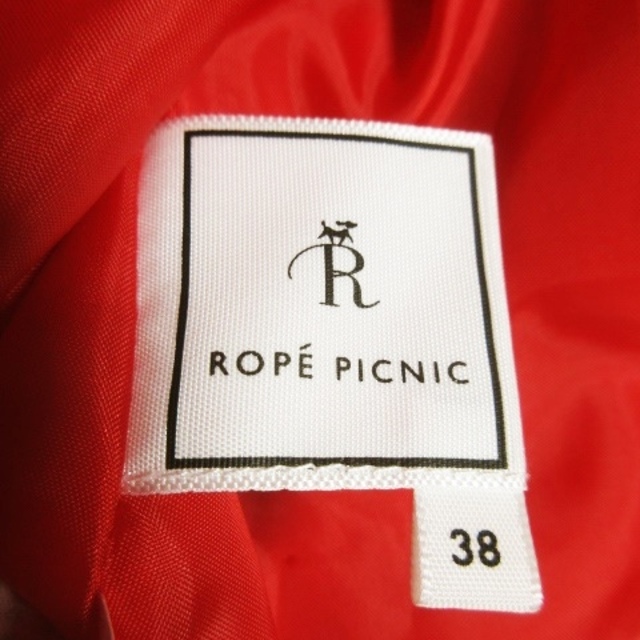 Rope' Picnic(ロペピクニック)のロペピクニック スカート フレア ロング ヘムライン エアリー 薄手 38 赤 レディースのスカート(ロングスカート)の商品写真