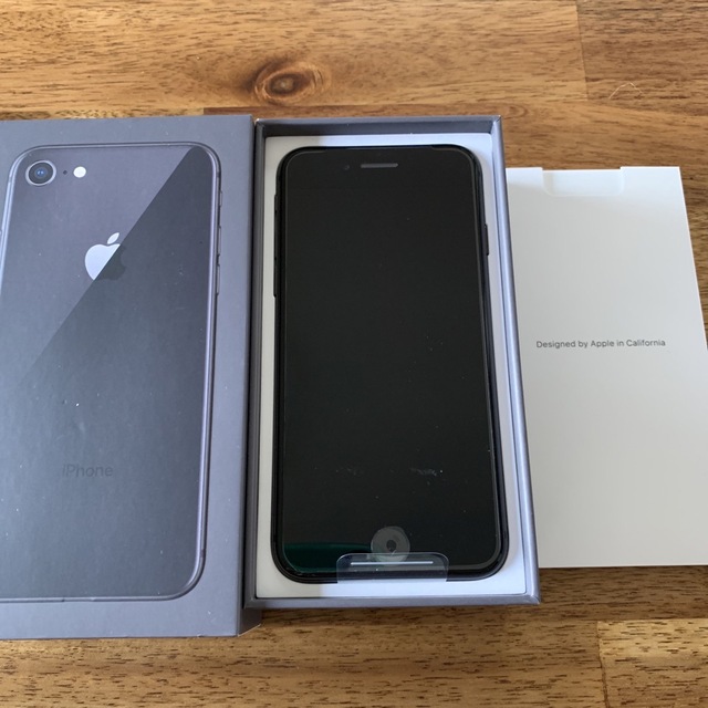 iPhone8本体　64GB 新品未使用(spacegray)iphone本体