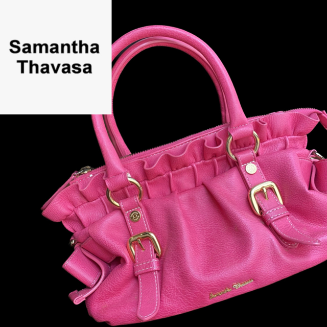 Samantha thavasa ピンク ギャル リボン ショルダー バッグ | フリマアプリ ラクマ
