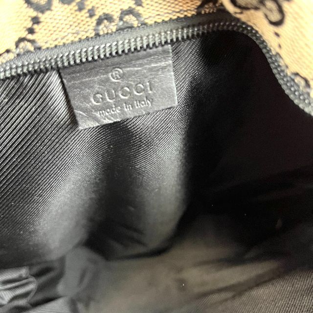 美品　GUCCI レザー　GGキャンバス　トートバッグ