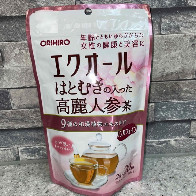 ORIHIRO(オリヒロ)のオリヒロ　エクオール　エクオールはとむぎの入った高麗人参茶　20袋×4 食品/飲料/酒の健康食品(その他)の商品写真