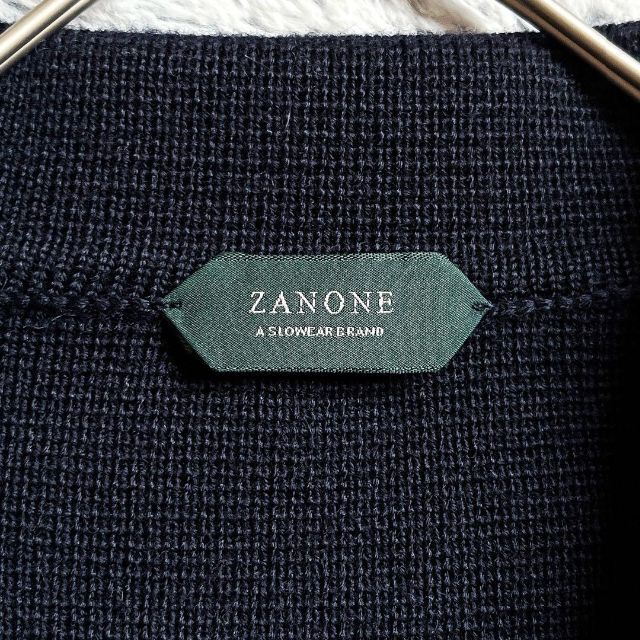 【ZANONE】ヘビーミラノリブ ソリッドウールニット ショートPコート 干場着