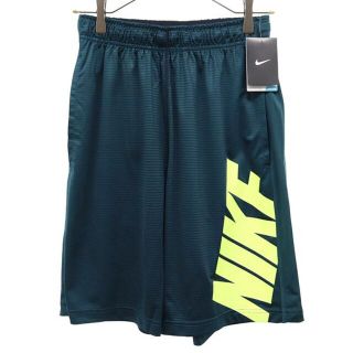 ナイキ(NIKE)の未使用 ナイキ スポーツ ボーダー ショートパンツ S グリーン系 NIKE ロゴ メンズ 【中古】  【230417】 メール便可(ジャージ)