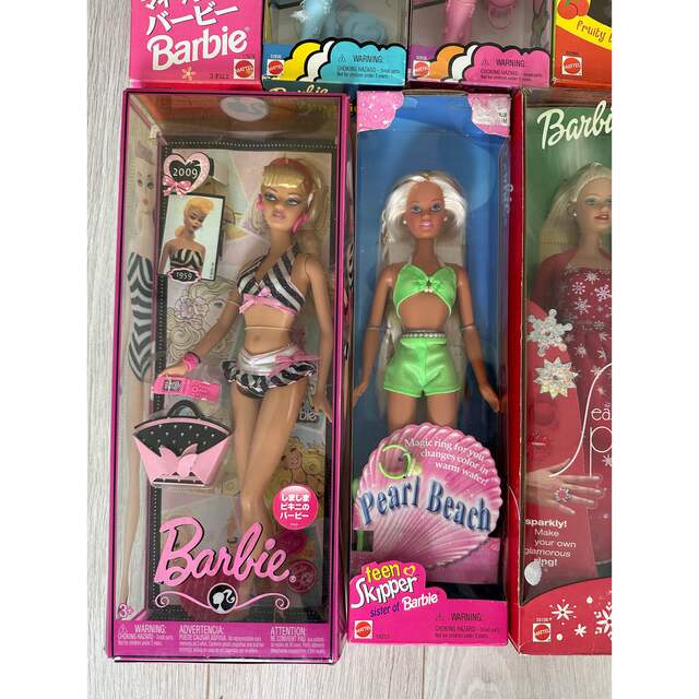 Barbie(バービー)のバービー いろいろセット ヴィンテージ  ピンクBarbieナイルパーチ エンタメ/ホビーのおもちゃ/ぬいぐるみ(キャラクターグッズ)の商品写真