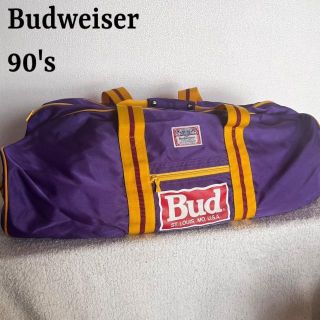 90s バドワイザー ボストンバッグ ナイロン アメカジ パープル 90s バドワイザー ボストンバッグ ナイロン アメカジ パープル