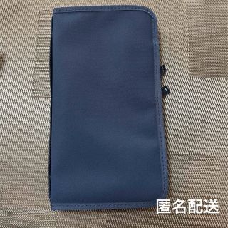 ムジルシリョウヒン(MUJI (無印良品))の無印良品　パスポートケース・クリアポケット付き　ネイビー(日用品/生活雑貨)