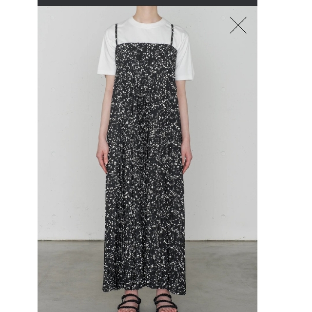 HYKE 23ss Pebble printed maxi dress 殿堂 www.bluepractice.co.jp