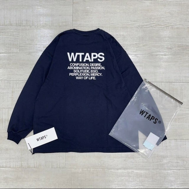 23ss 2023 新品 WTAPS ロゴ ロングスリーブ Tシャツ ロンT L