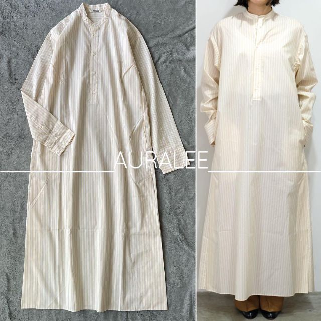 【美品】AURALEE オーラリー シルク ロングワンピース | フリマアプリ ラクマ