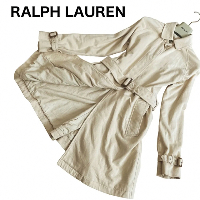 Ralph Lauren - RALPH LAUREN トレンチコート ステンカラーコート 比翼