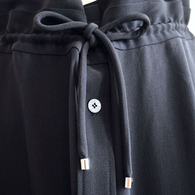 ☆HERMES☆極美品☆シルク☆アプリケ刺繍☆ウエストフリー☆ロング