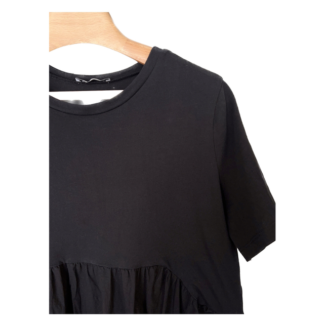 ZARA(ザラ)のZARA ペプラム カットソー Tシャツ レディース レディースのトップス(カットソー(半袖/袖なし))の商品写真