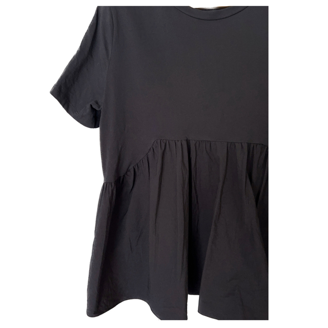 ZARA(ザラ)のZARA ペプラム カットソー Tシャツ レディース レディースのトップス(カットソー(半袖/袖なし))の商品写真