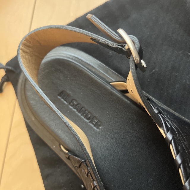 JIL SANDER ジルサンダー サンダル 37 美品 ブラック JIL SANDER ジルサンダー サンダル 37 美品 ブラック