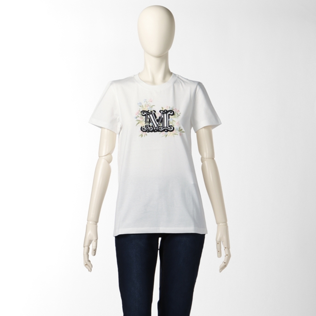 Max Mara(マックスマーラ)のマックスマーラ MAX MARA Tシャツ 半袖 SACHA コットン クルーネック ジャージー ショートスリーブシャツ 2319410132 0006 SETABL レディースのトップス(Tシャツ(半袖/袖なし))の商品写真