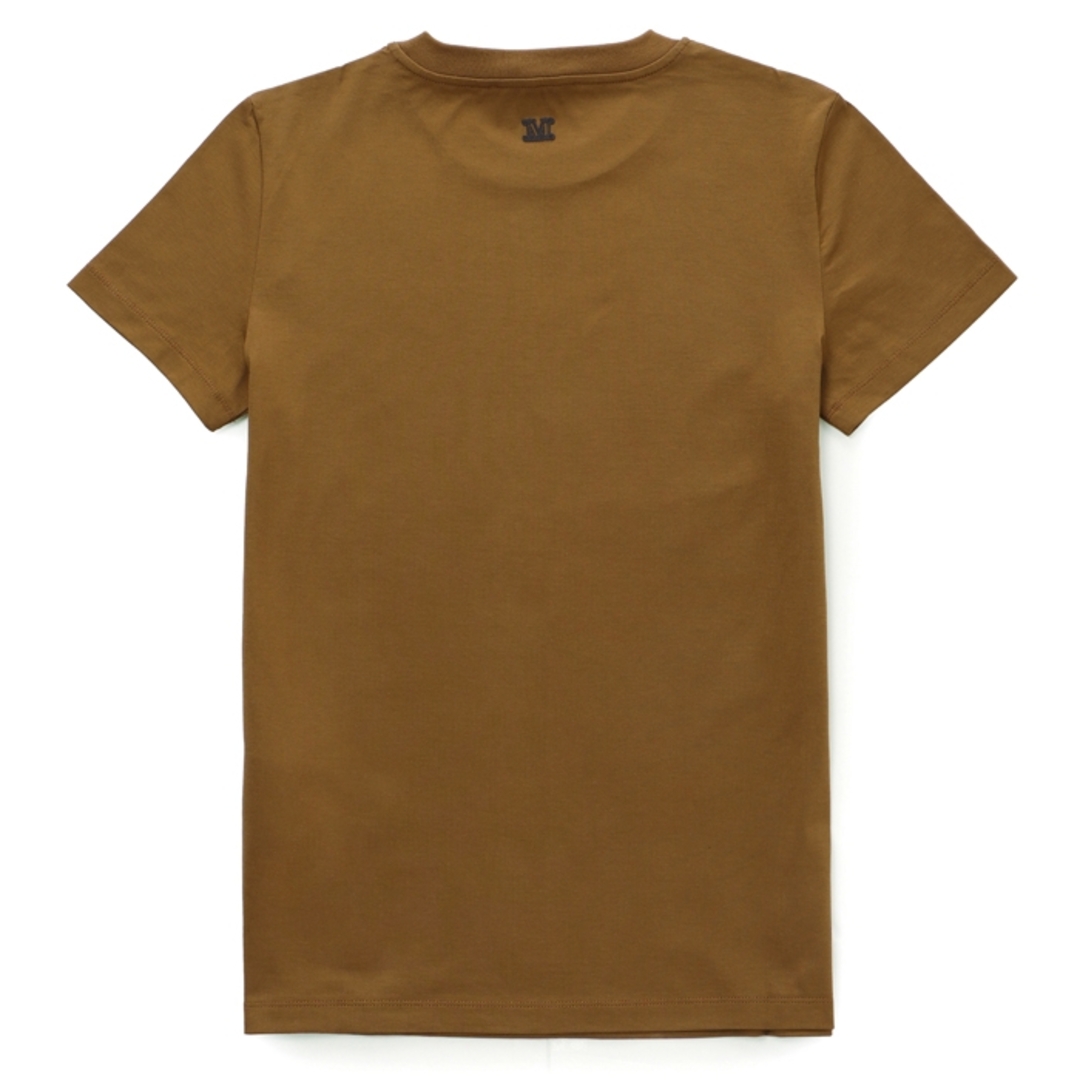 Max Mara(マックスマーラ)のマックスマーラ MAX MARA Tシャツ 半袖 MINCIO コットン クルーネック ジャージー MaxMaraGram 2319410432 0006 BRONZO レディースのトップス(Tシャツ(半袖/袖なし))の商品写真