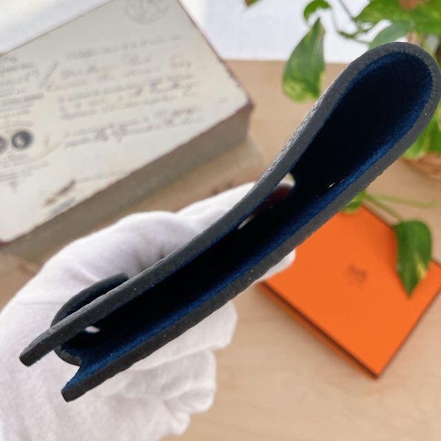 エルメス ユリスミニ 手帳カバー ノートカバー レザー □K 刻印 美品