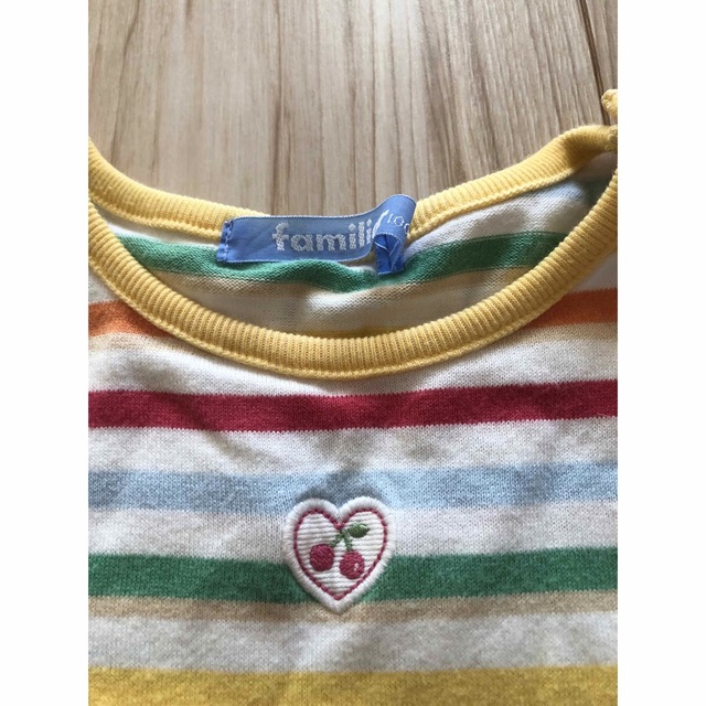 familiar(ファミリア)のfamiliarファミリアTシャツレース２枚セット100 キッズ/ベビー/マタニティのキッズ服女の子用(90cm~)(Tシャツ/カットソー)の商品写真