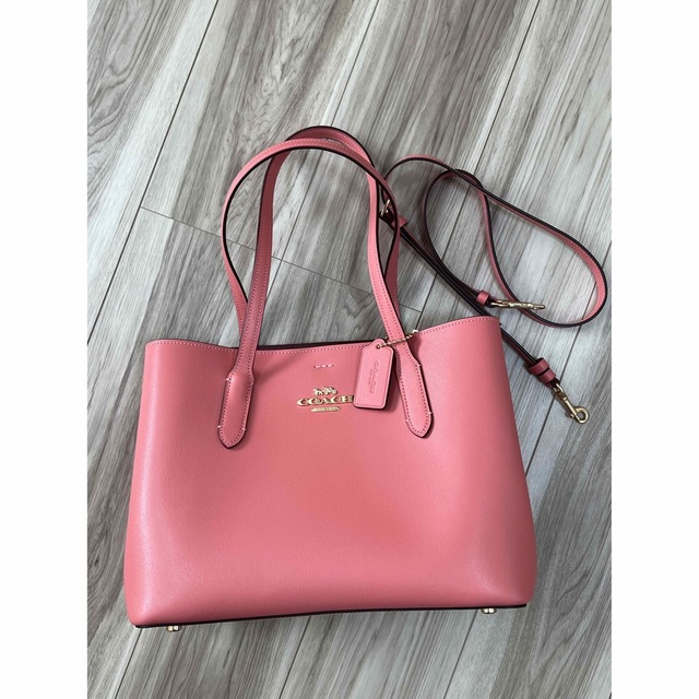 COACH - COACH コーチ ピンク コーラルピンク 肩掛け トートバッグ