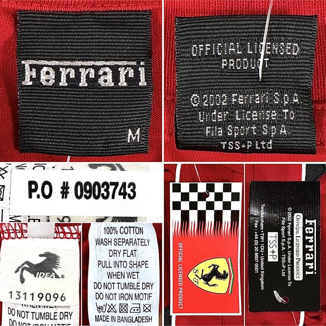 Ferrari(フェラーリ)の☆未使用タグ付き☆ Ferrari フェラーリ ハーフジップ ポロシャツ 半袖 メンズのトップス(ポロシャツ)の商品写真