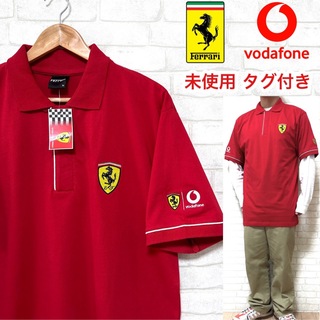 フェラーリ(Ferrari)の☆未使用タグ付き☆ Ferrari フェラーリ ハーフジップ ポロシャツ 半袖(ポロシャツ)