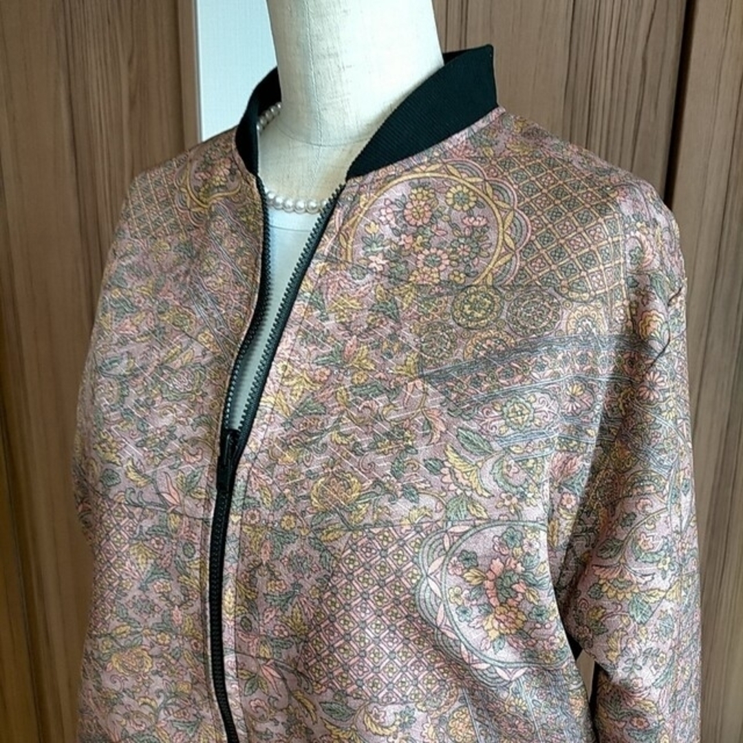 sold MA-1 着物リメイク ブルゾン ジャケットの通販 by akko's sold MA-1 着物リメイク ブルゾン ジャケットの通販 by akko's