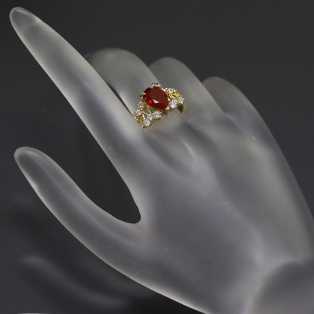 田村俊一 K18YG ファイアーオパール ダイヤモンド リング 1.23ct D0.48ct レディースのアクセサリー(リング(指輪))の商品写真