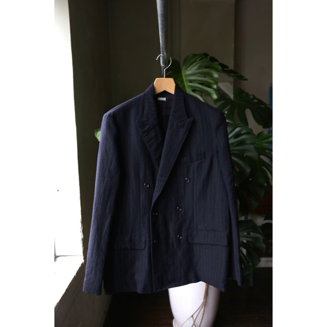 21aw A.PRESSE DoubleBreastedJacket navy