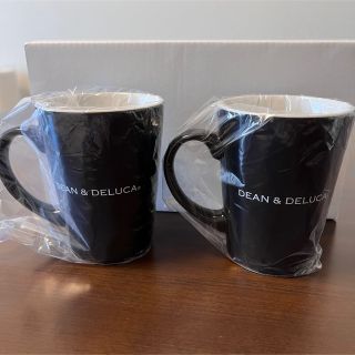 ディーンアンドデルーカ(DEAN & DELUCA)の【お値下げ中】DEAN & DELUCA ラテマグ（ブラック）S 2点セット(グラス/カップ)