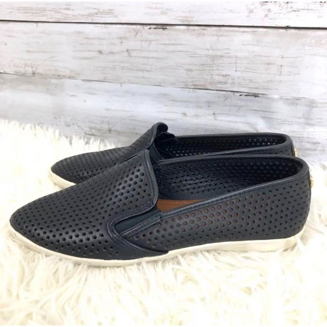 TORY BURCH トリーバーチ レザー スリッポン フラット メッシュ 22