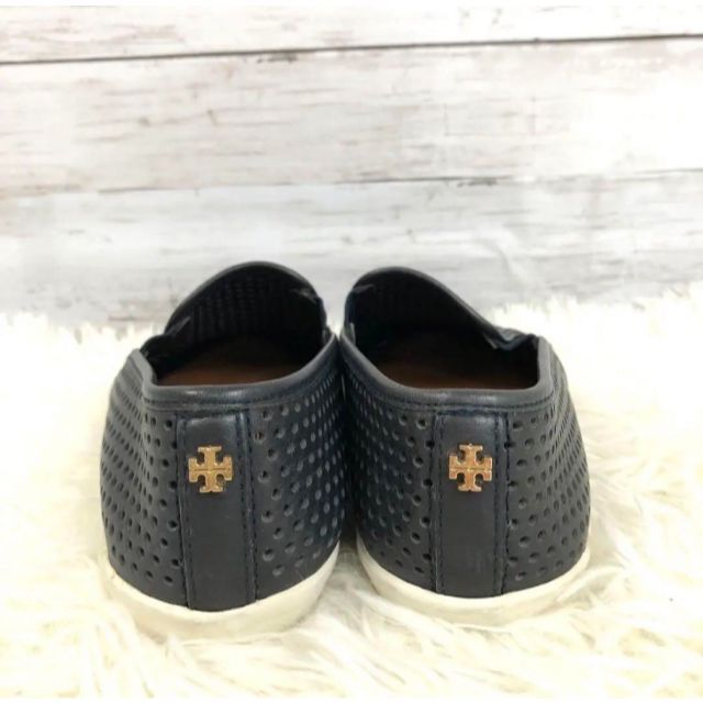 TORY BURCH トリーバーチ レザー スリッポン フラット メッシュ 22