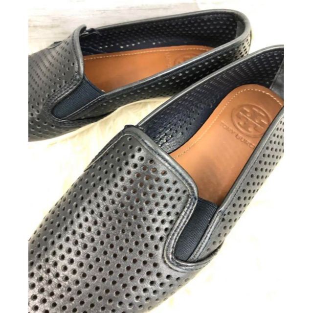 TORY BURCH トリーバーチ レザー スリッポン フラット メッシュ 22