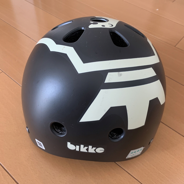 BRIDGESTONE(ブリヂストン)のブリヂスト　BRIDGESTONE bikke キッズヘルメット ダークグレー 自動車/バイクのバイク(ヘルメット/シールド)の商品写真