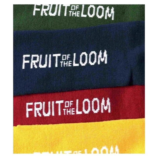 FRUIT OF THE LOOM(フルーツオブザルーム)のFRUIT OF THE LOOM クルー丈 4Pチューブ縦ラインソックス 靴下 メンズのレッグウェア(ソックス)の商品写真