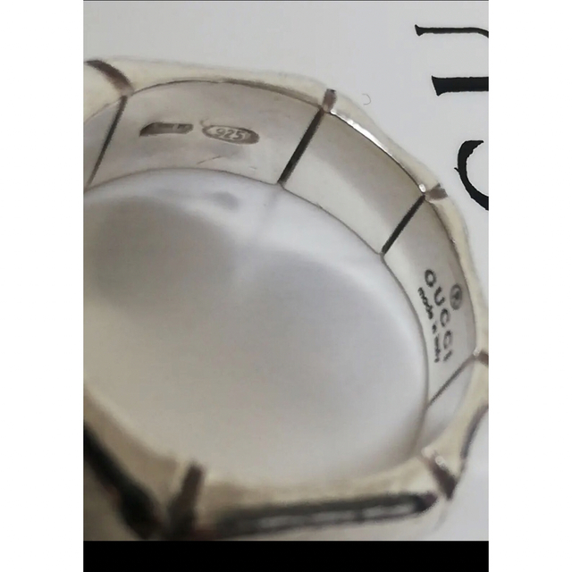 Gucci(グッチ)のグッチ　シルバーリング　刻印あり　交渉可 レディースのアクセサリー(リング(指輪))の商品写真