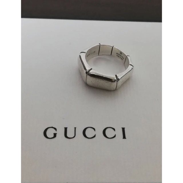 Gucci(グッチ)のグッチ　シルバーリング　刻印あり　交渉可 レディースのアクセサリー(リング(指輪))の商品写真