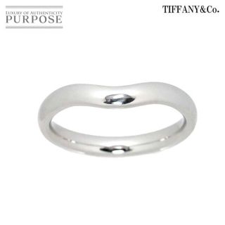 ティファニー(Tiffany & Co.)のティファニー TIFFANY&Co. カーブド バンド 14号 リング Pt プラチナ 指輪 VLP 90185075(リング(指輪))