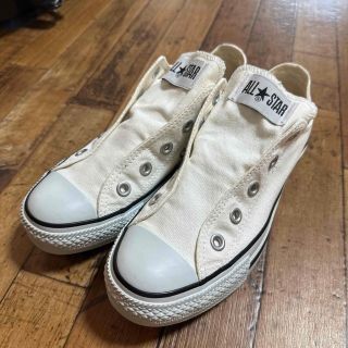 コンバース(CONVERSE)の23  コンバース ローカット ホワイト スリップ スリッポン(スニーカー)