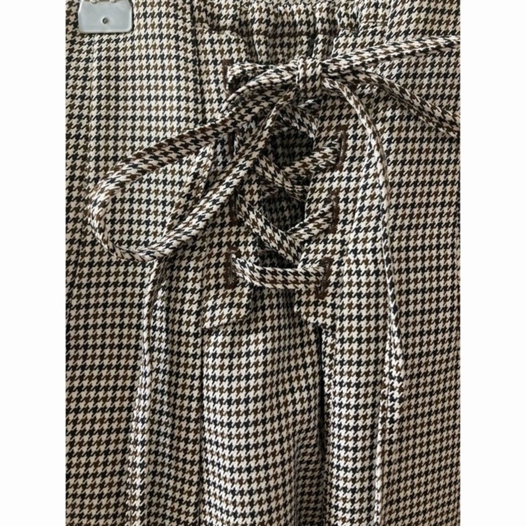 GRL(グレイル)のグレイル　千鳥柄バックレースアップマーメイドスカート レディースのスカート(ロングスカート)の商品写真