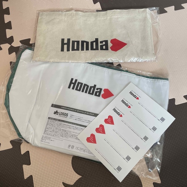 ホンダ(ホンダ)のHONDAハート　エコバッグ エンタメ/ホビーのコレクション(ノベルティグッズ)の商品写真