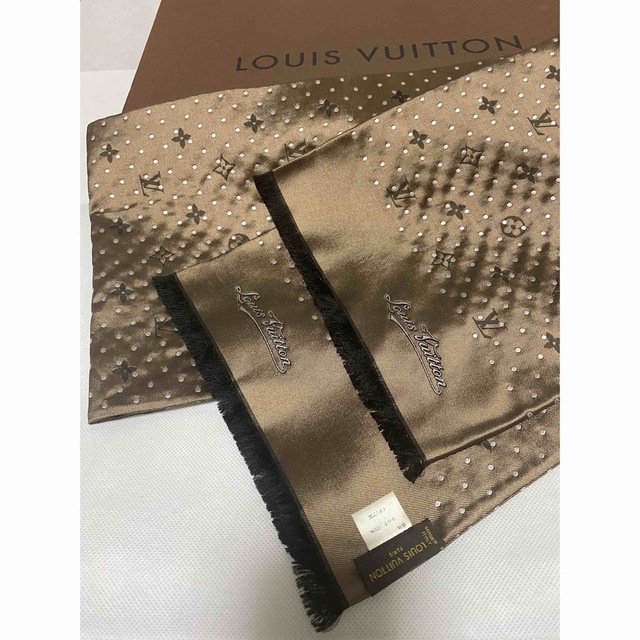 美品】ルイヴィトン モノグラム ロゴ ショール シルク 【30%OFF】 www