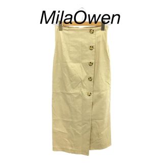 ミラオーウェン(Mila Owen)の【新品】MilaOwen ミラオーウェン 巻き風ロングスカート(ロングスカート)